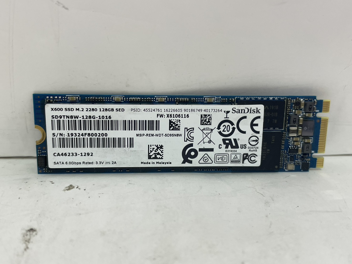 M.2 SATA SSD 128G その2写真2