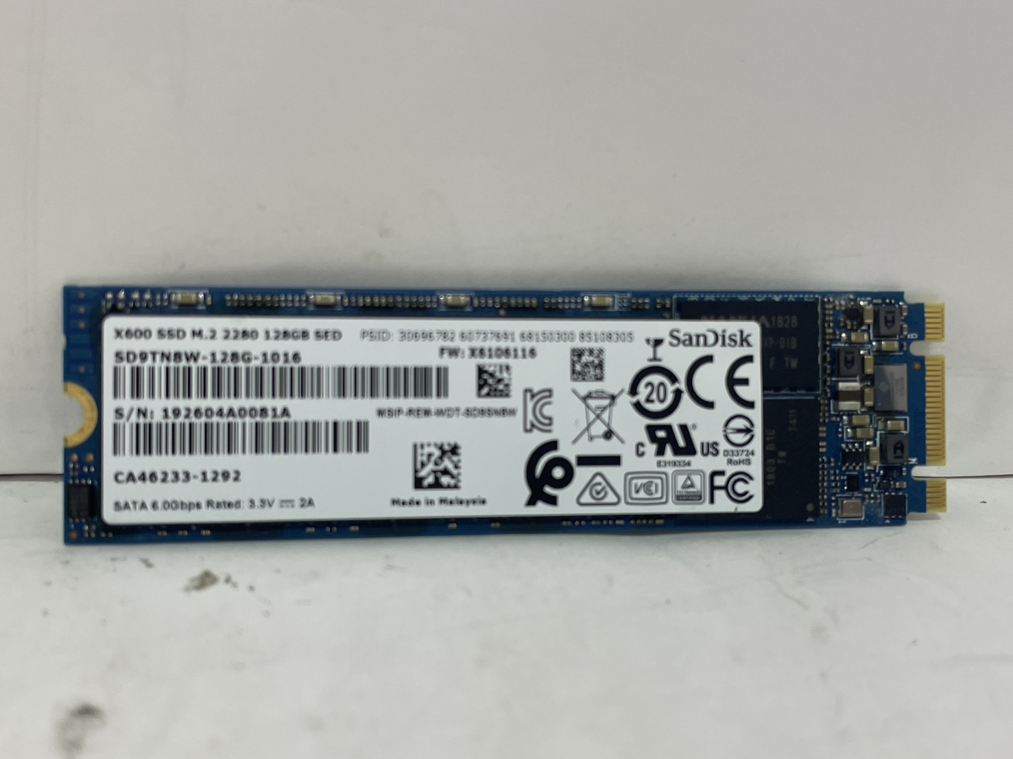 M.2 SATA SSD 128G その3写真2