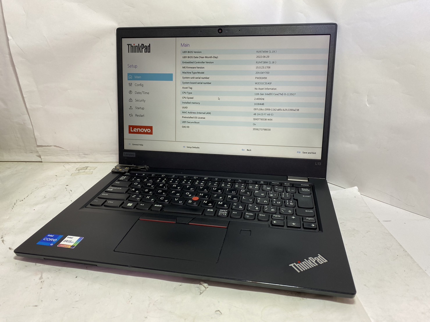 ThinkPad L13 Gen 2 20VJS4Y700