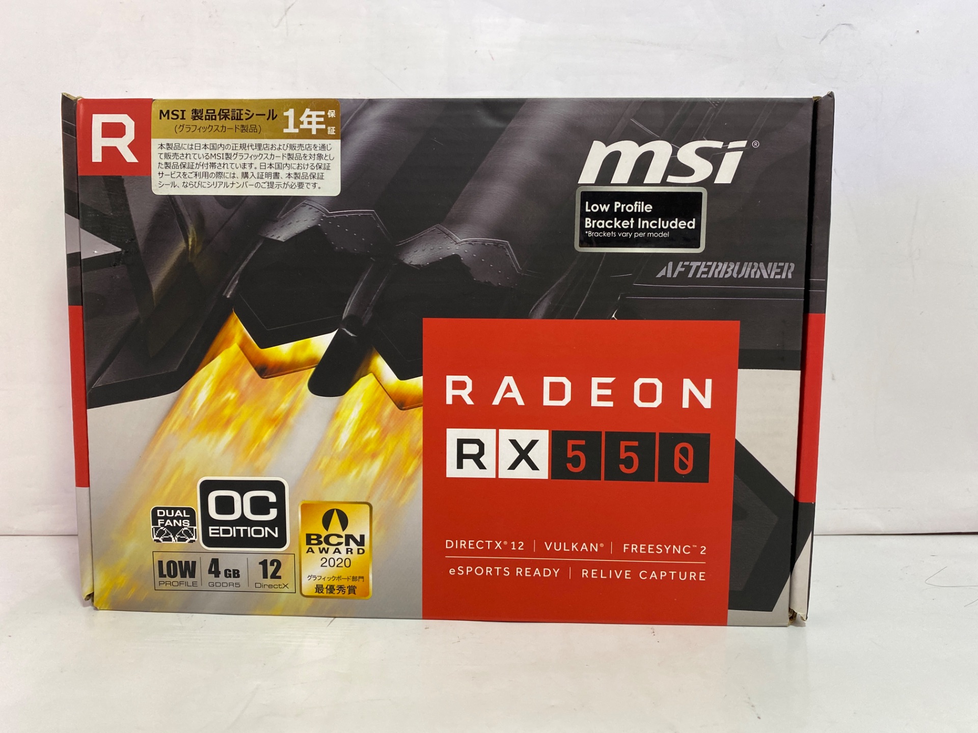 MSI(エムエスアイ) Radeon RX 550 4GT LP OC [PCIExp 4GB]