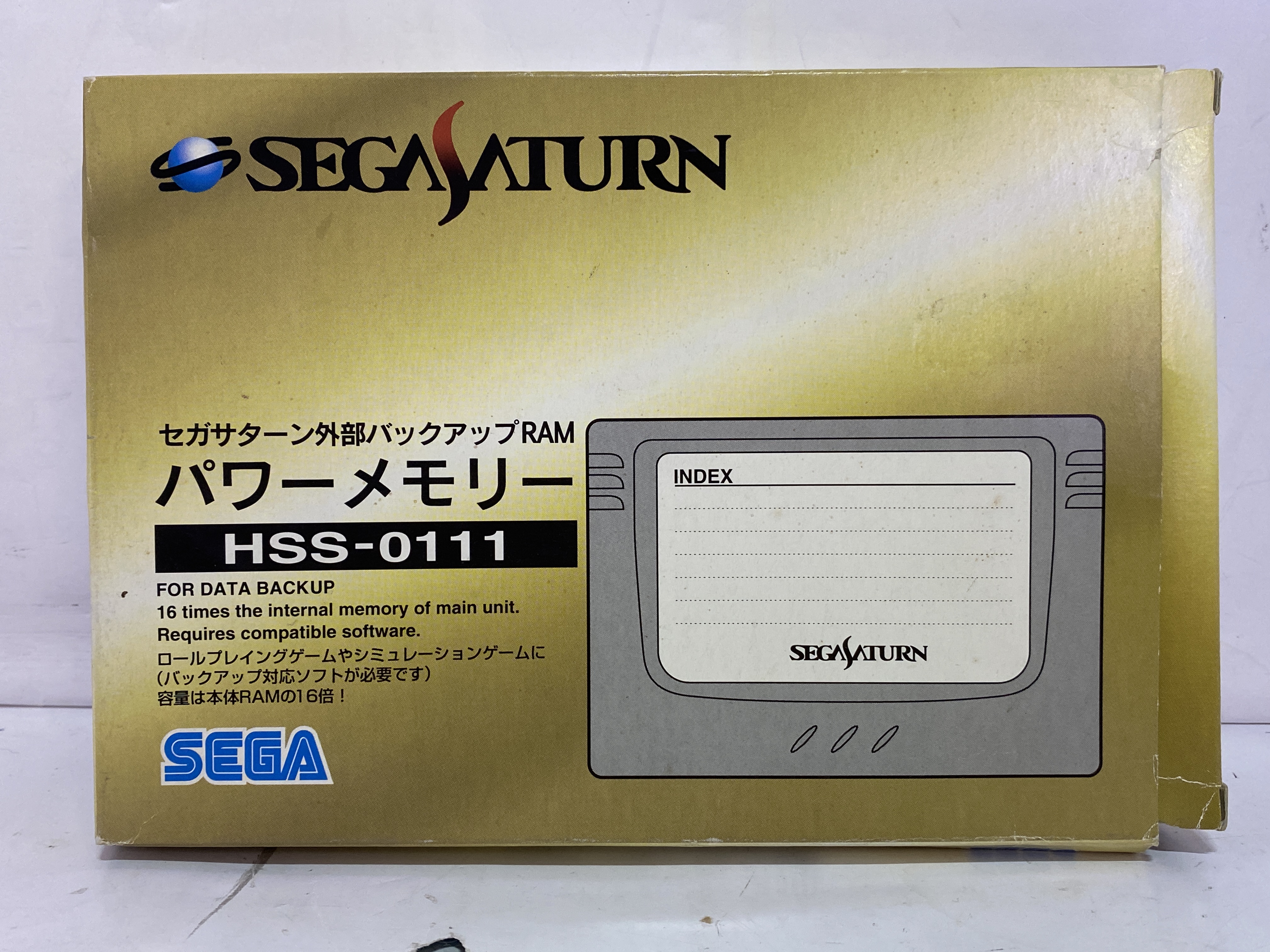 SEGA セガサターン用 パワーメモリー