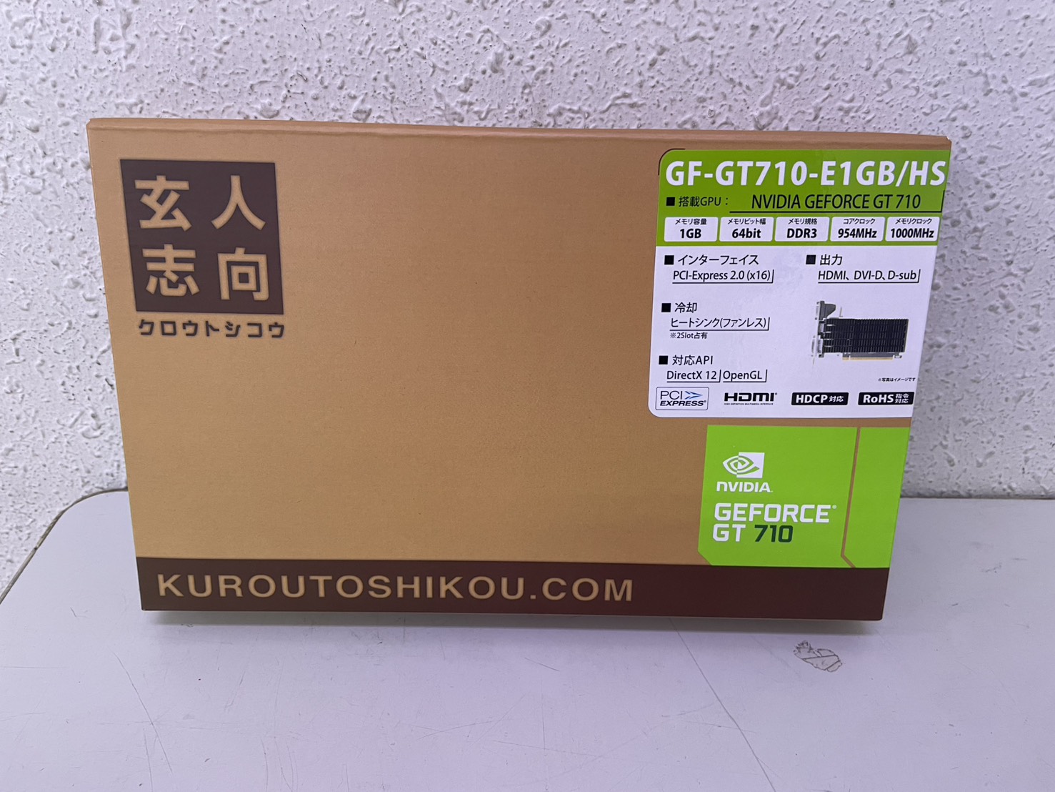 玄人志向 GF-GT710-E1GB/HS [PCIExp 1GB]