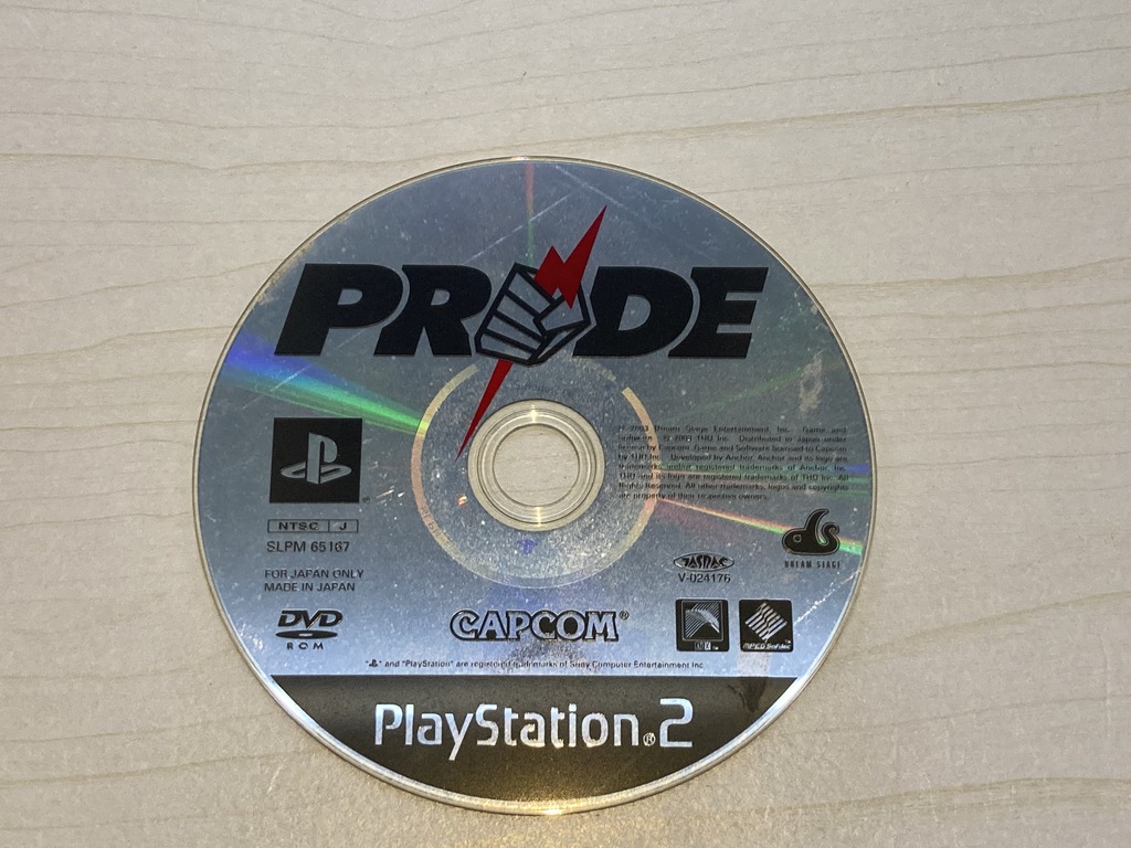 CAPCOM PlayStation 2用ソフト PRIDE