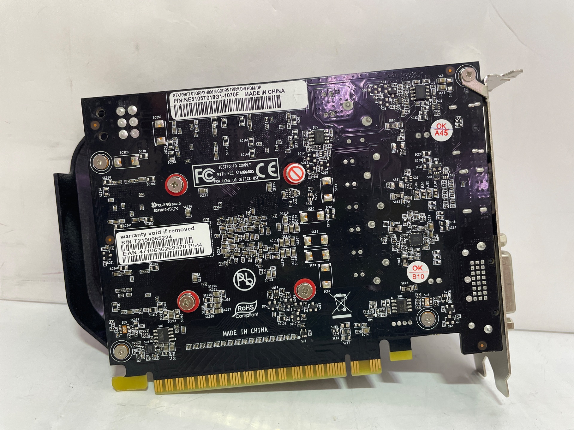 Palit Microsystems NE5105T018G1-1070F (GeForce GTX1050Ti 4GB