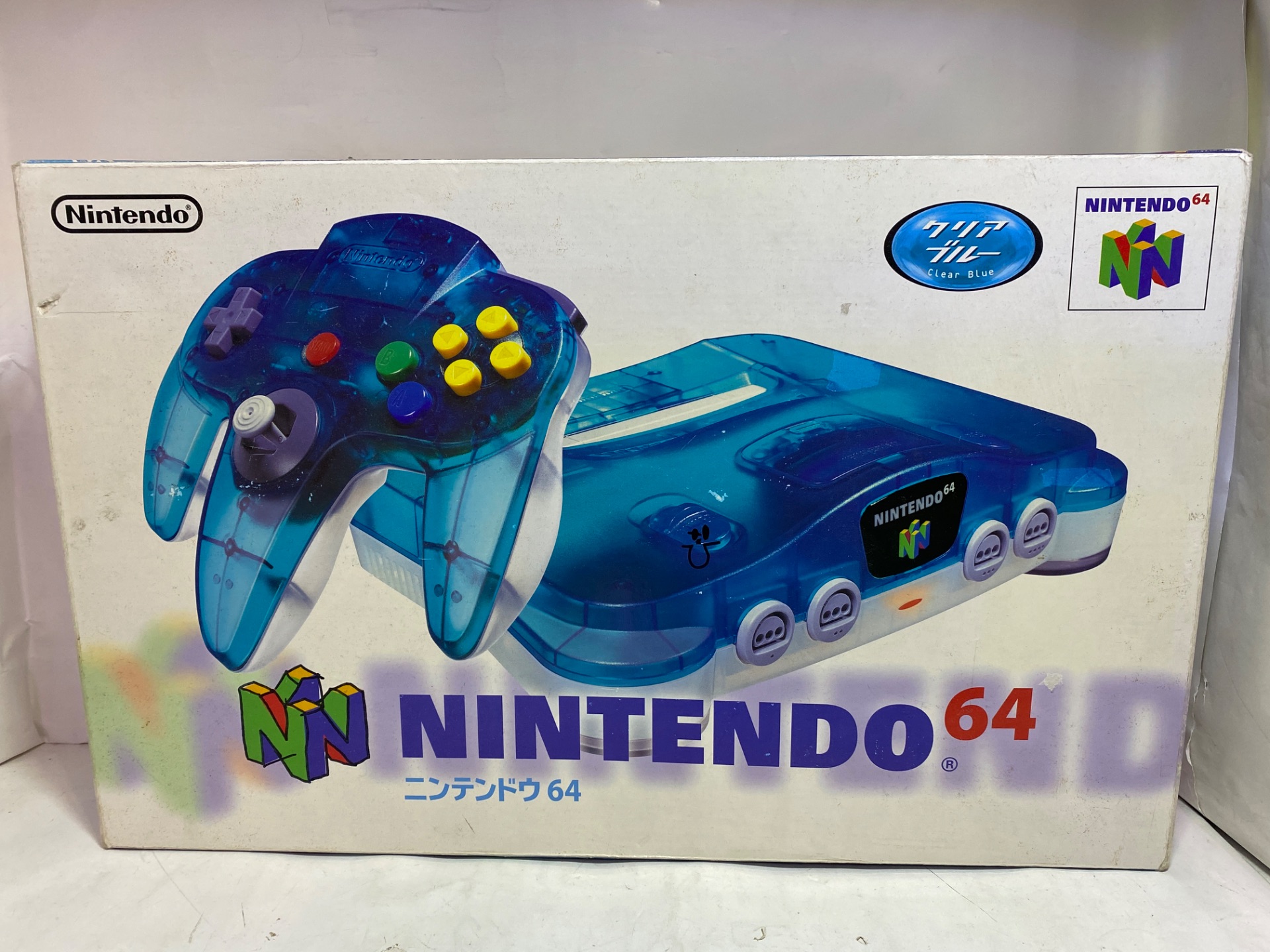 Nintendo ニンテンドウ64　クリアブルー