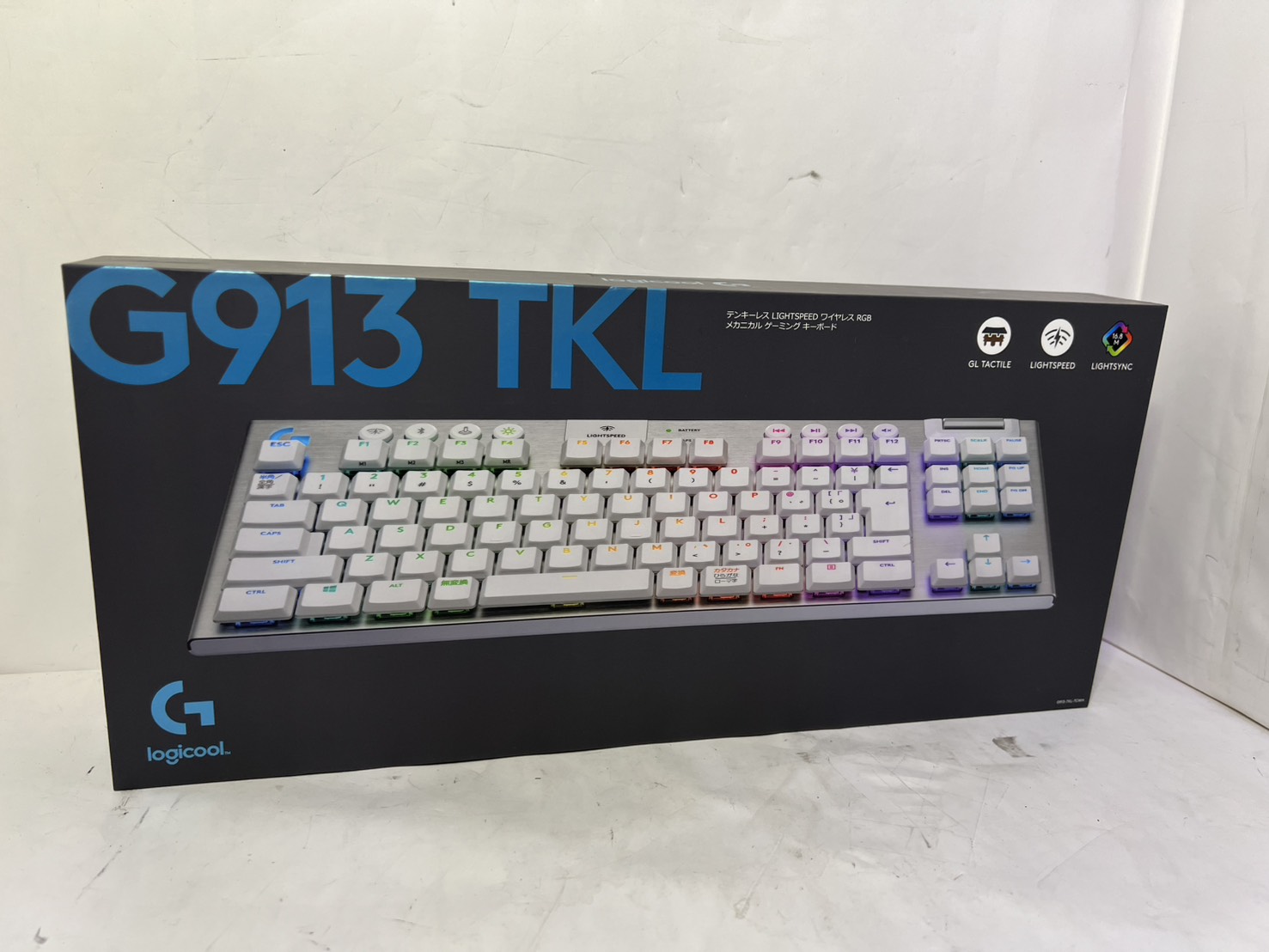 ロジクール G913 TKL LIGHTSPEED Wireless RGB Mechanical Gaming Keyboard-Tactile G913-TKL-TCBK [ブラック]
