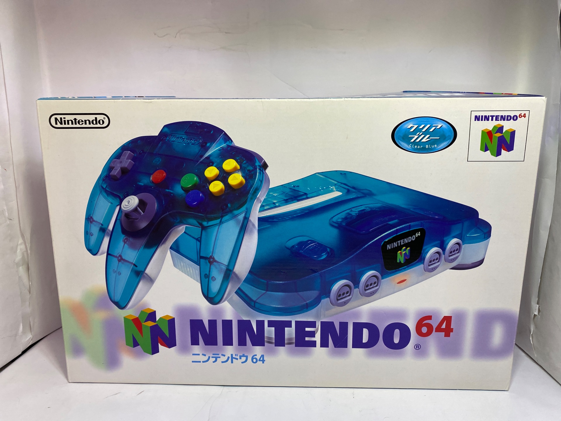 Nintendo ニンテンドウ64　クリアブルー