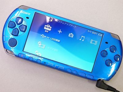 値引きする PSP3000 バイブラントブルー すぐに遊べるセット PSP3000 