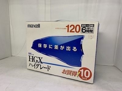 maxell VHSビデオテープ T-120HGX 録画用 ハイグレード 120分 10本パックの激安通販(詳細情報) - パソコンショップパウ